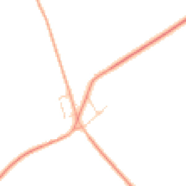Daytime road noise heatmap for PE33 9QB