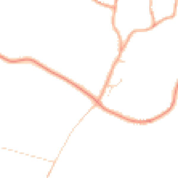 Daytime road noise heatmap for PE33 9RA