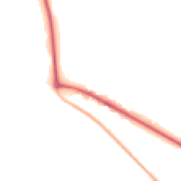 Night-time road noise heatmap for PE33 9TF
