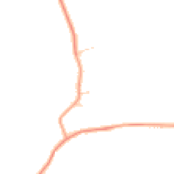 Daytime road noise heatmap for PE34 3DP
