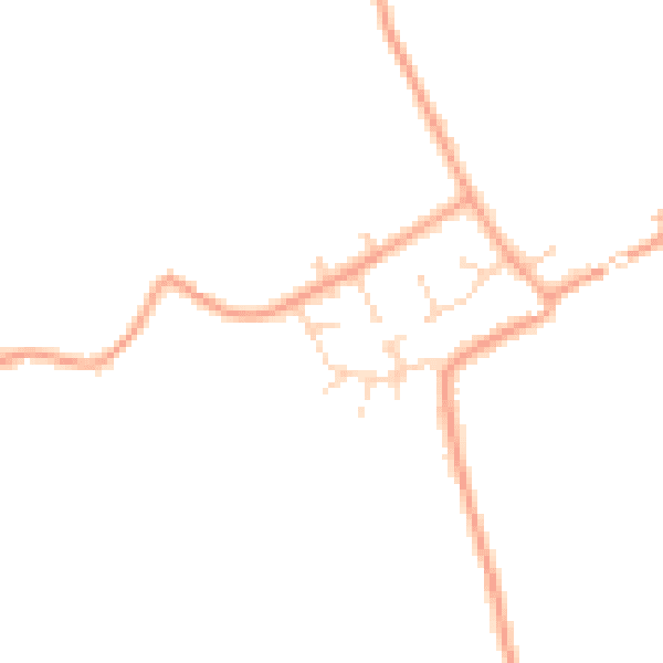 Daytime road noise heatmap for PE34 3FD