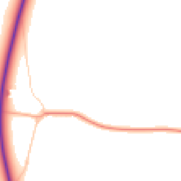 Daytime road noise heatmap for PE34 3HU