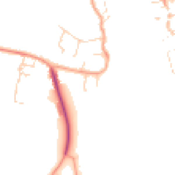 Daytime road noise heatmap for PE34 3LE