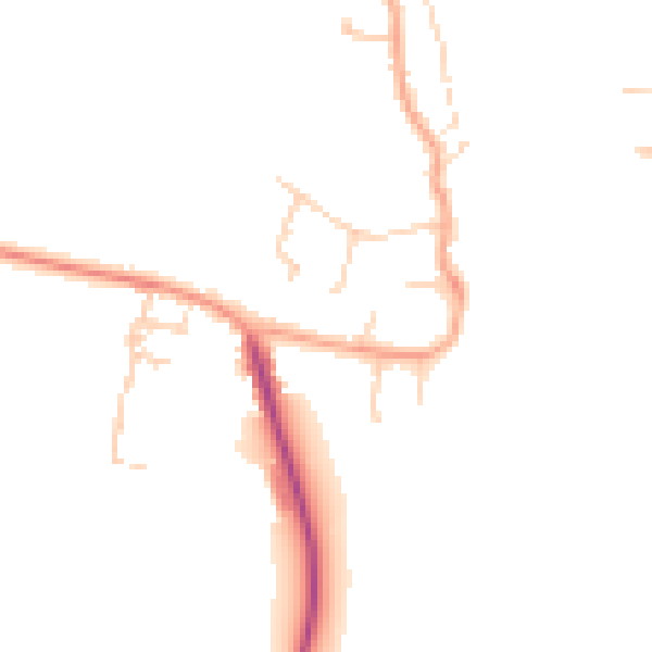 Daytime road noise heatmap for PE34 3LG