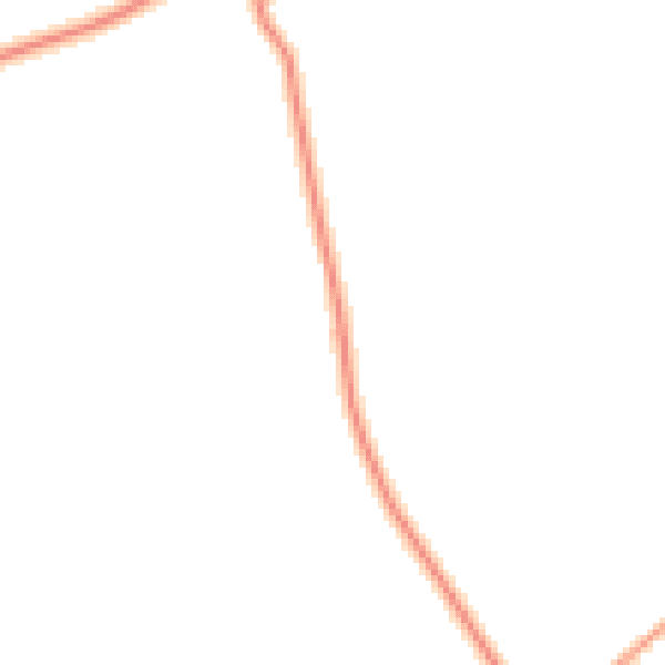 Daytime road noise heatmap for PE34 3NS