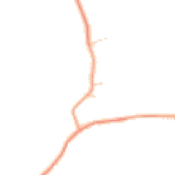 Daytime road noise heatmap for PE34 3PE
