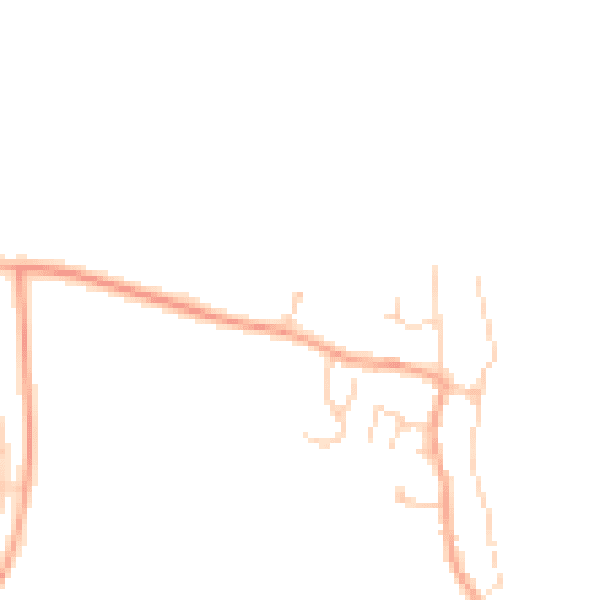 Daytime road noise heatmap for PE34 3QW