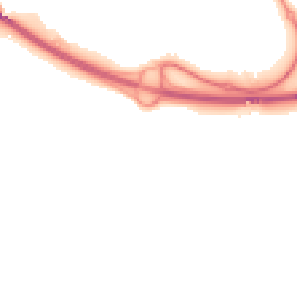 Night-time road noise heatmap for PE34 3RA