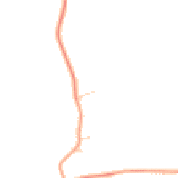 Daytime road noise heatmap for PE34 3SB