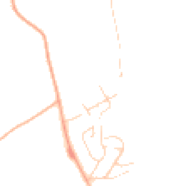 Daytime road noise heatmap for PE34 4AY