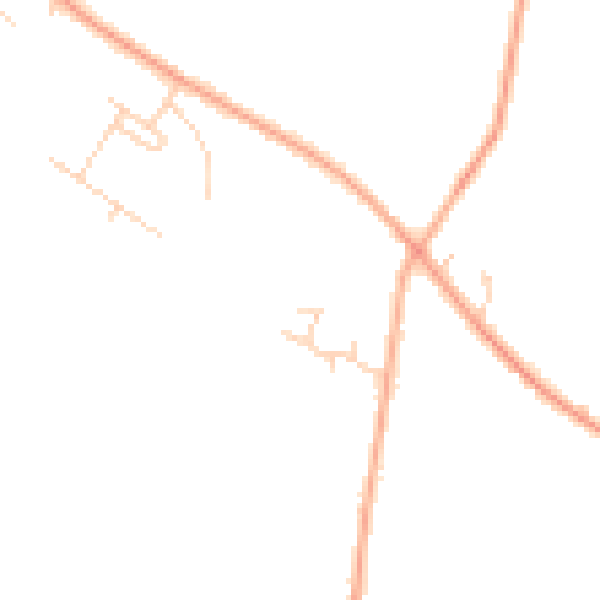 Daytime road noise heatmap for PE34 4HT