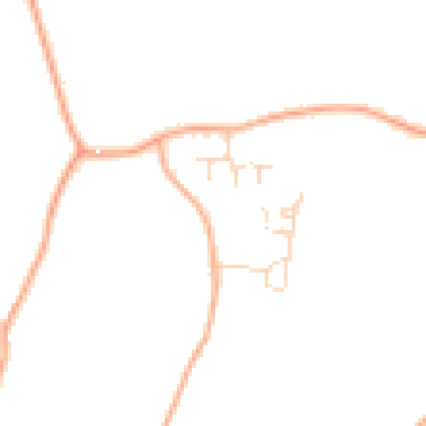 Daytime road noise heatmap for PE34 4LL