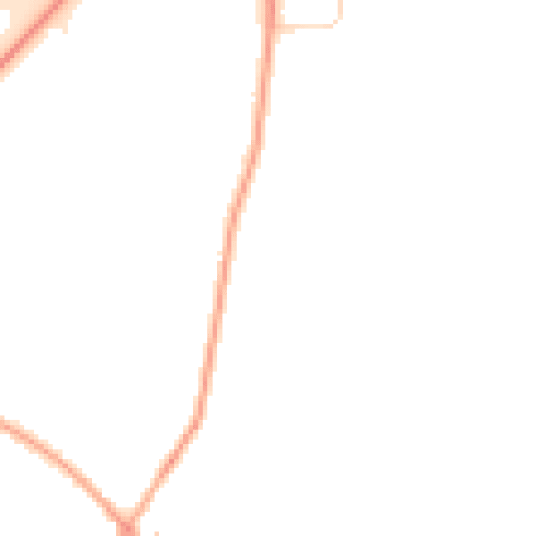 Daytime road noise heatmap for PE34 4QH