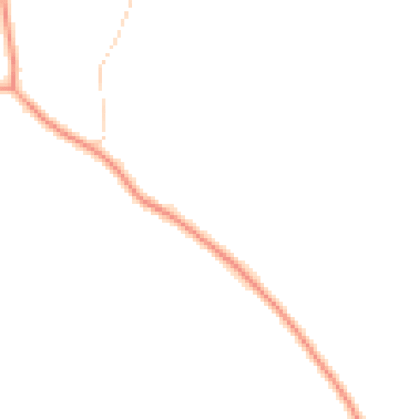 Daytime road noise heatmap for PE34 4RP