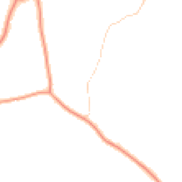 Daytime road noise heatmap for PE34 4RR