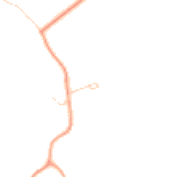 Daytime road noise heatmap for PE34 4SN