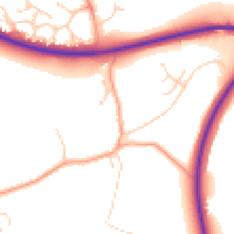 Daytime road noise heatmap for PE38 0DF