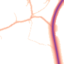 Daytime road noise heatmap for PE38 0DX