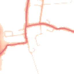 Daytime road noise heatmap for PE38 0ND