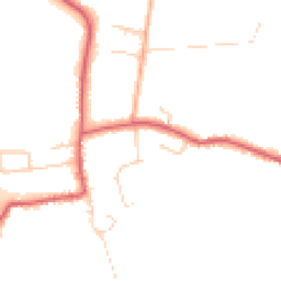Daytime road noise heatmap for PE38 0NF