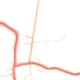 Daytime road noise heatmap for PE38 0NJ