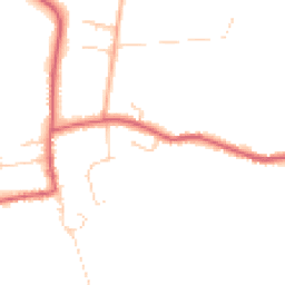 Daytime road noise heatmap for PE38 0NN