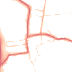 Daytime road noise heatmap for PE38 0NW