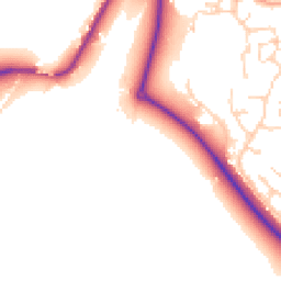 Daytime road noise heatmap for PE38 0QQ