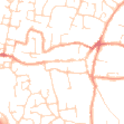 Daytime road noise heatmap for PE38 9DW