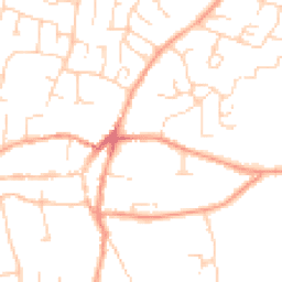 Daytime road noise heatmap for PE38 9LQ