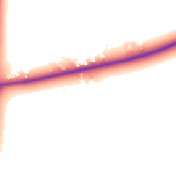 Daytime road noise heatmap for PE38 9LZ