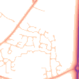 Daytime road noise heatmap for PE38 9UH