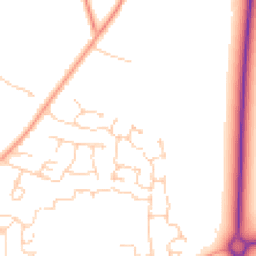Daytime road noise heatmap for PE38 9UL
