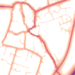 Daytime road noise heatmap for PE6 0AH