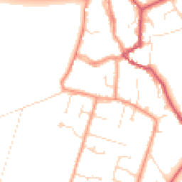 Daytime road noise heatmap for PE6 0BG