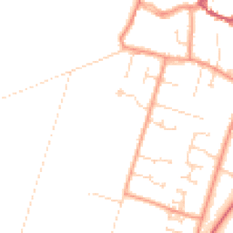 Daytime road noise heatmap for PE6 0DH