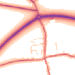 Daytime road noise heatmap for PE6 0DR