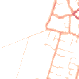 Daytime road noise heatmap for PE6 0DT
