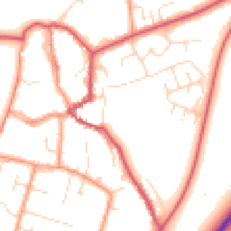 Daytime road noise heatmap for PE6 0EH