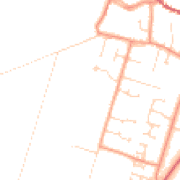 Daytime road noise heatmap for PE6 0EL