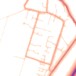 Daytime road noise heatmap for PE6 0HF