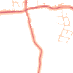 Daytime road noise heatmap for PE6 0RA