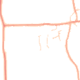 Daytime road noise heatmap for PE6 7BL