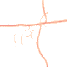 Daytime road noise heatmap for PE6 7EX