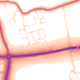 Daytime road noise heatmap for PE6 7LZ