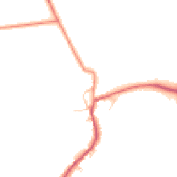 Daytime road noise heatmap for PE6 7NW
