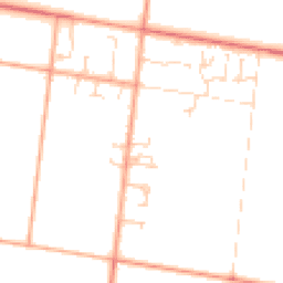 Daytime road noise heatmap for PE6 7RA