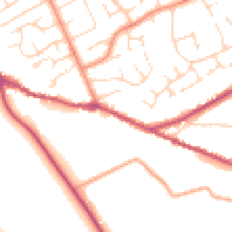 Daytime road noise heatmap for PE6 8BF