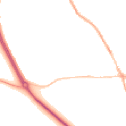 Night-time road noise heatmap for PE6 8BN