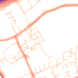 Daytime road noise heatmap for PE6 8FH